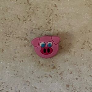 5/$15 CROCS jibbitz shoe charm Pink Pig Face